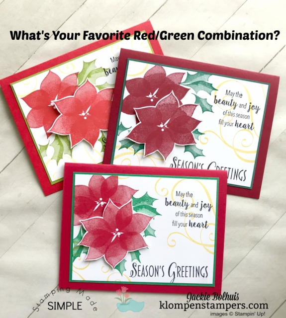 Unique Christmas Cards with different color combinations.