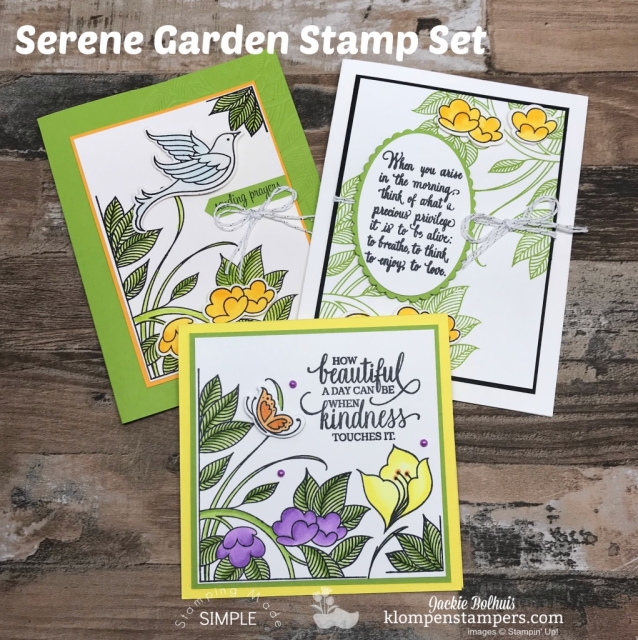 Stampin up Serene Garden
