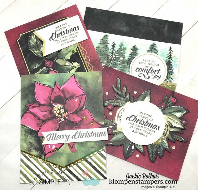 DIY Christmas card ideas made easy! Full video tutorial with Jackie Bolhuis, Klompen Stampers