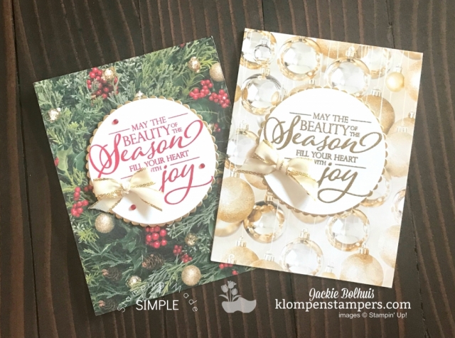 Easy Christmas Cards by Jackie Bolhuis, Klompen Stampers has 4 cards to share today featuring the Stampin' Up! Dashing Deer Stamp set. #cardmaking #greetingcards #stampinupcards #christmascards #jackiebolhuis #klompenstampers