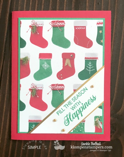 Easy Christmas Cards by Jackie Bolhuis, Klompen Stampers has 4 cards to share today featuring the Stampin' Up! Dashing Deer Stamp set. #cardmaking #greetingcards #stampinupcards #christmascards #jackiebolhuis #klompenstampers