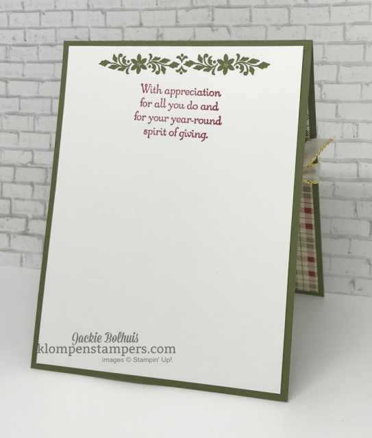 4 Christmas cards made with Dashing Deer bundle. VIDEO TUTORIAL included. Join me to see how easy it is to make these cute Christmas Cards. ~Jackie Bolhuis, Klompen Stampers #christmascards #cardmaking #greetingcards #stampinupcards #jackiebolhuis #klompenstampers