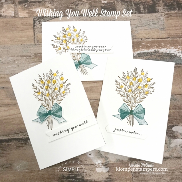 Got a great gift idea for you today these 6 Fast Greeting Cards Made With 'Wishing You Well' Stamp Set are quick and easy. Video Tutorial included!