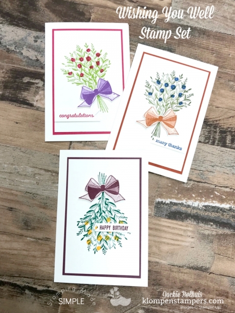 Got a great gift idea for you today these 6 Fast Greeting Cards Made With 'Wishing You Well' Stamp Set are quick and easy. Video Tutorial included!