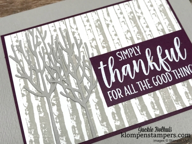 Card Tutorial with Jackie Bolhuis. Need quick greeting card design ideas for masculine cards? I've several to share with you today and even more ideas in the blog archives! #cardmaking #stampinupcards #jackiebolhuis #klompenstampers