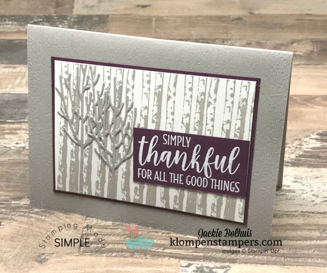 Card Tutorial with Jackie Bolhuis. Need quick greeting card design ideas for masculine cards? I've several to share with you today and even more ideas in the blog archives! #cardmaking #stampinupcards #jackiebolhuis #klompenstampers