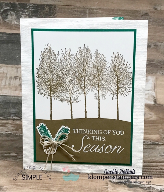 Card Tutorial with Jackie Bolhuis. Need quick greeting card design ideas for masculine cards? I've several to share with you today and even more ideas in the blog archives! #cardmaking #stampinupcards #jackiebolhuis #klompenstampers