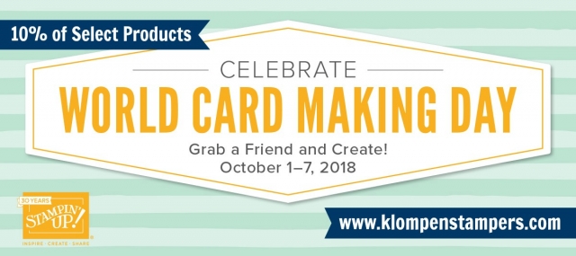 World Card Making Day Sale on Card Kits October 1-7, 2018 #cardmaking #jackiebolhuis #klompenstampers