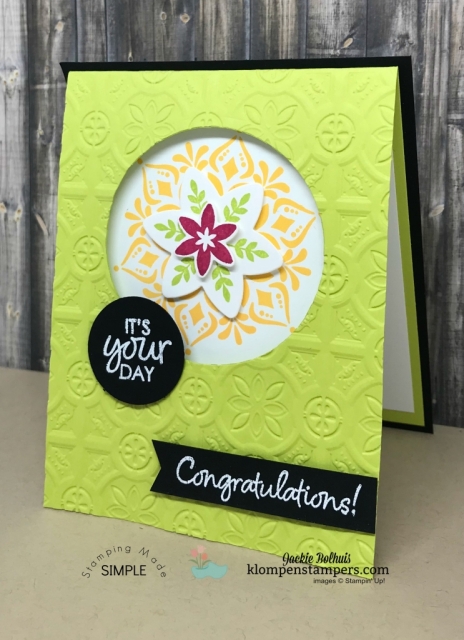 DIY: 2 handmade cards video tutorial. Learn how to make these two fabulous greeting cards. If you love handmade card designs that serve multiple uses like congratulations cards, thank you cards, thinking of you cards, Christmas cards, etc. then this is the perfect tutorial for you! #cardmaking #greetingcards #stampinupcards #jackiebolhuis #klompenstampers