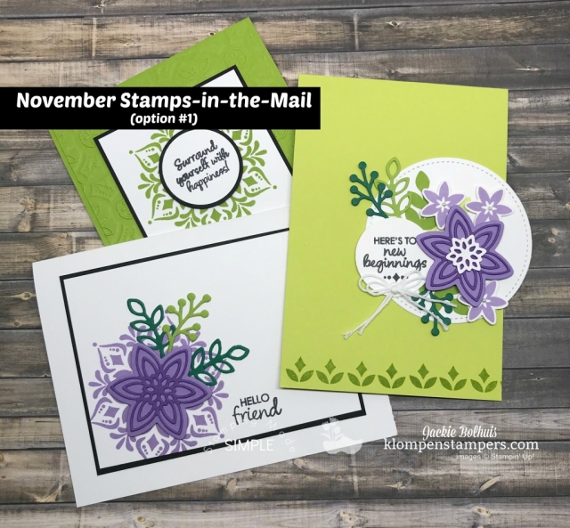 Snowflake Showcase: New Card Making Designs! From Christmas Cards to All Occasion cards these greeting cards and new stamp sets are loaded with fun. Jackie Bolhuis shares a video tutorial showing you lots of ideas made with this new set. Click to view. #greetingcards #cardmaking #stampinupcards #christmascards #jackie Bolhuis #klompenstampers