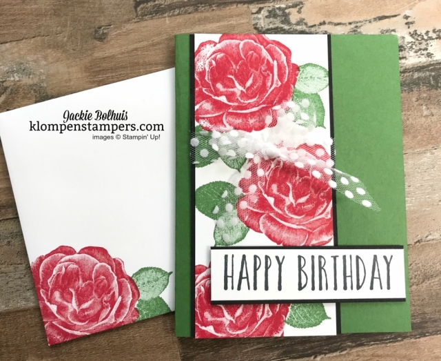Any Occasion Cards made quick, easy, & beautifully. Join Jackie Bolhuis with Klompen Stampers for this step by step card making tutorial. #greetingcards #cardmaking #stampinupcards #jackiebolhuis #klompenstampers