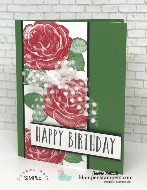 Any Occasion Cards made quick, easy, & beautifully. Join Jackie Bolhuis with Klompen Stampers for this step by step card making tutorial. #greetingcards #cardmaking #stampinupcards #jackiebolhuis #klompenstampers
