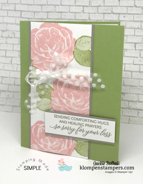 Any Occasion Cards made quick, easy, & beautifully. Join Jackie Bolhuis with Klompen Stampers for this step by step card making tutorial. #greetingcards #cardmaking #stampinupcards #jackiebolhuis #klompenstampers