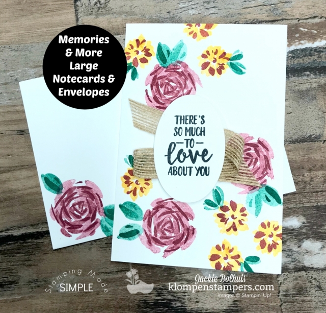 DIY Cardmaking: Size Options and Samples to share-Numerous cards made with one stamp set but different cuts for sizing. Follow me in this step by step video tutorial. Other handmade card ideas on the blog. www.klompenstampers.com #cardmaking #greetingcards #stampinupcards #jackiebolhuis #klompenstampers