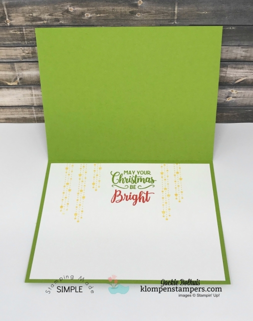 Learn how to make a no peek gift bag! Do you struggle making your gift bags looking all nice & pretty with tissue paper so neatly sticking out of the top? If so, I have the perfect solution for you! Click for video tutorial!! #christmascrafts #cardmaking #stampinupcards #jackiebolhuis #KlompenStampers