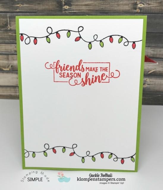 Learn how to make a no peek gift bag! Do you struggle making your gift bags looking all nice & pretty with tissue paper so neatly sticking out of the top? If so, I have the perfect solution for you! Click for video tutorial!! #christmascrafts #cardmaking #stampinupcards #jackiebolhuis #KlompenStampers