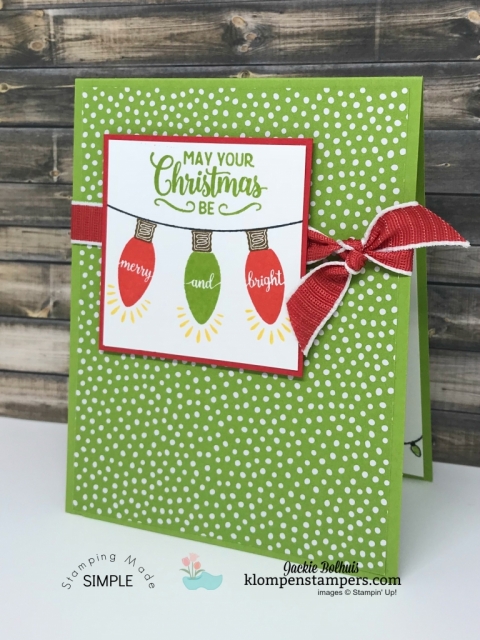 Learn how to make a no peek gift bag! Do you struggle making your gift bags looking all nice & pretty with tissue paper so neatly sticking out of the top? If so, I have the perfect solution for you! Click for video tutorial!! #christmascrafts #cardmaking #stampinupcards #jackiebolhuis #KlompenStampers