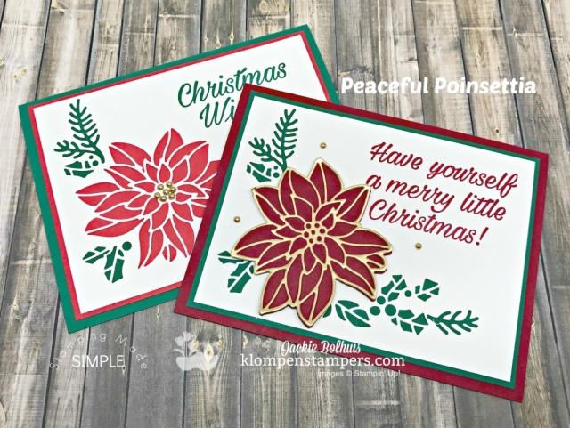 Handmade-christmas-cards-peaceful-poinsettia
