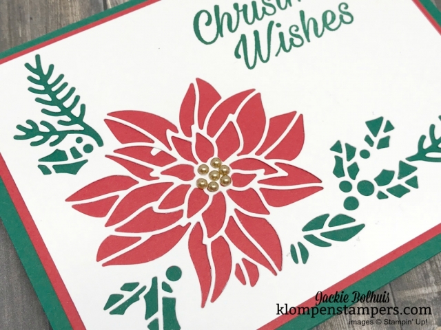 2 Ways to Use the Same Die in Cardmaking- Jackie Bolhuis teaches you 2 ways to use the same die to make 2 different handmade cards. Lots of die cutting tips and tricks offered too. For tutorial and other cardmaking ideas visit www.klompenstampers.com- Look for the November 9, 2018 post. #cardmaking, #greetingcards, #christmascards, #jackiebolhuis, #klompenstampers,