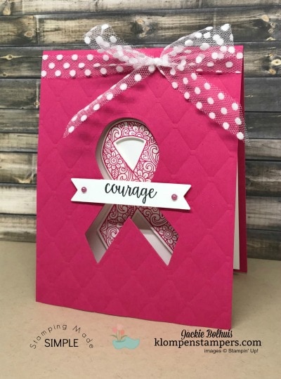 Encouragement Card & Thinking of you Card Video Tutorial with Jackie Bolhuis. -www.klompenstampers.com-October 24, 2018 post. Learn how to make this window card as well as find plenty of other card making design ideas! #cardmaking #greetingcards #stampinupcards #jackiebolhuis #klompenstampers