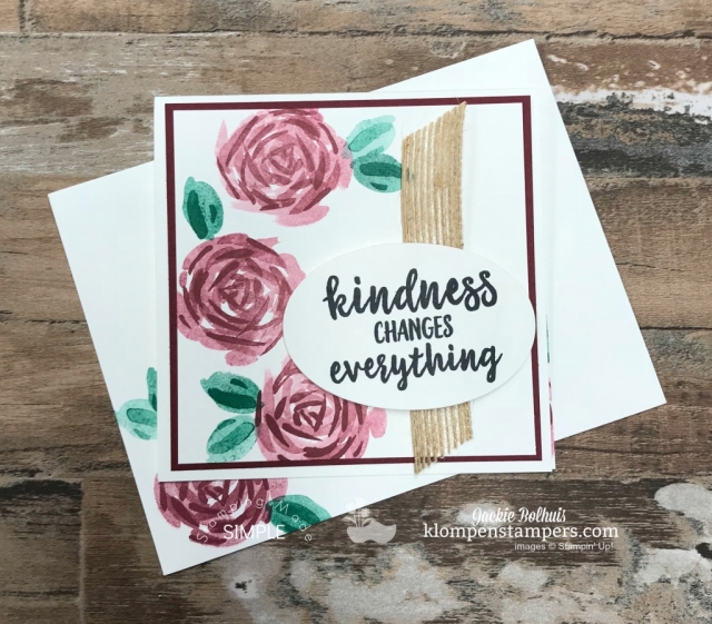 DIY Cardmaking: Size Options and Samples to share-Numerous cards made with one stamp set but different cuts for sizing. Follow me in this step by step video tutorial. Other handmade card ideas on the blog. www.klompenstampers.com #cardmaking #greetingcards #stampinupcards #jackiebolhuis #klompenstampers