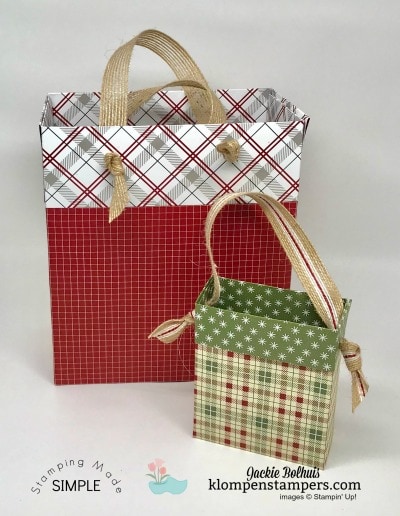 Handmade Gift Bags with Scrapbook Paper