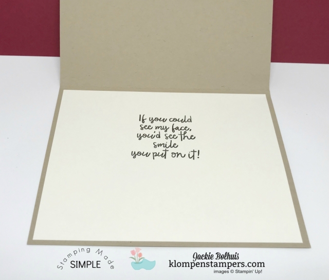 Thank You Card Made with Ink + Embossing Folder