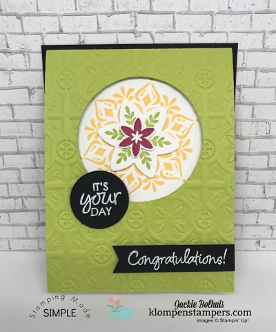 Die Cut and Embossed Window Card Happiness Surrounds-13