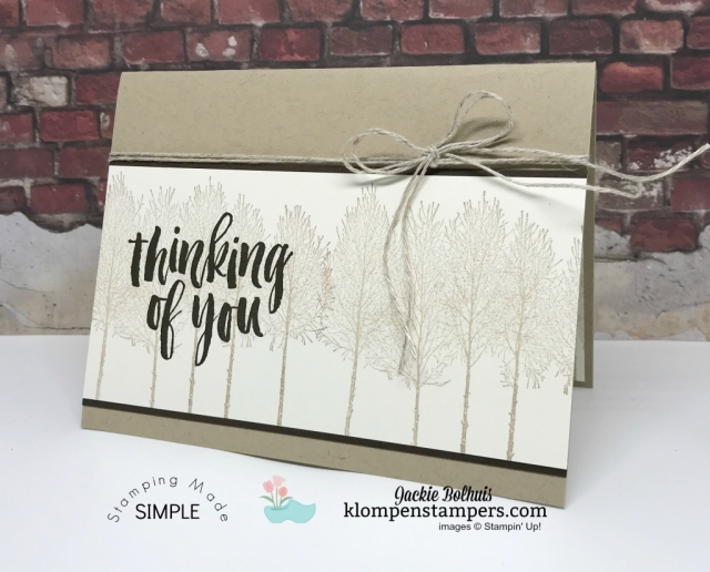 Thinking of you card for men