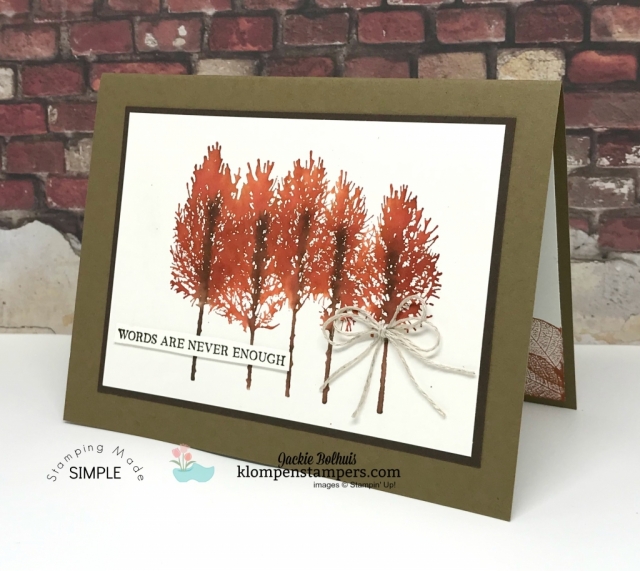 Easiest Watercolored Trees by Jackie Bolhuis, Klompen Stampers