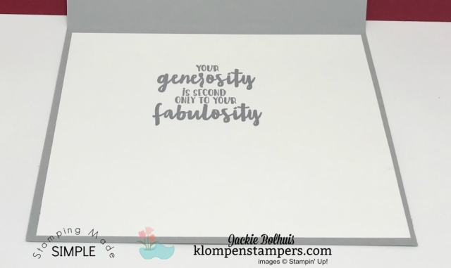 Thank You Card Made with Ink + Embossing Folder