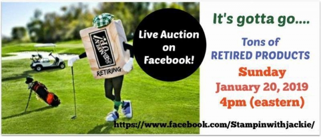 Retired Stampin' Up! Product Auction: January 20, 2019