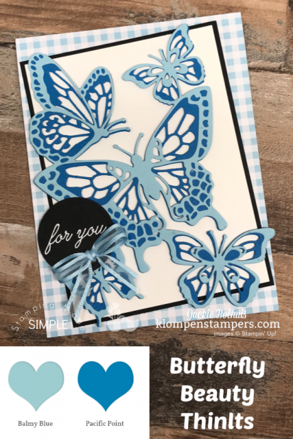 Monochromatic Greeting Cards with Butterflies in Blue Color Tones Monochromatic Greeting Cards with Butterflies in Blue Color Tones