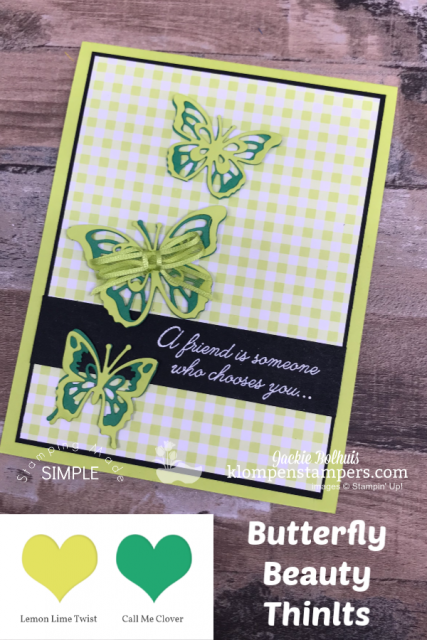 Beauty Abounds Card Image with Green Butterflies Beauty Abounds Card Image with Green Butterflies