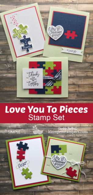 Stampin' Up! Love You to Pieces Handmade Card Images