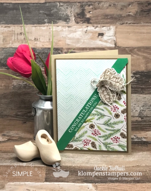Congratulations-card-by-Klompen-Stampers-with-Pinecone-Theme-Designer-Paper-and-Chevron-Green-with-Pinecone-Diecuts Congratulations-card-by-Klompen-Stampers-with-Pinecone-Theme-Designer-Paper-and-Chevron-Green-with-Pinecone-Diecuts