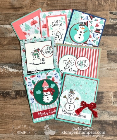 Adorable-Handmade-Cards-with-Snowman-Season