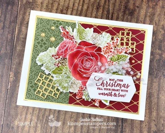Elegant-homemade-christmas-cards-with-roses