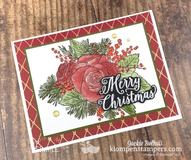 Elegant-homemade-christmas-cards-with-roses