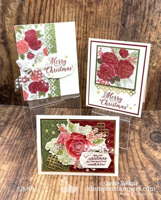 Elegant-homemade-christmas-cards-with-roses