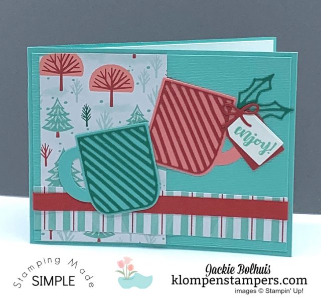 Easy-DIY-Christmas-Card-Handmade-with-Pink-and-Green-Mugs
