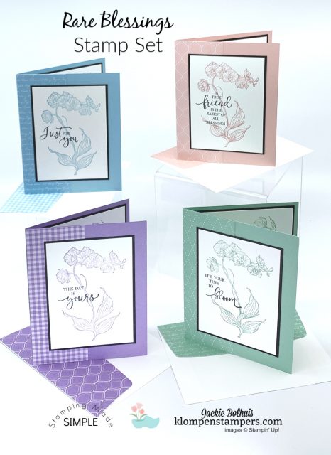 4-Simple-Greeting-Cards-Handmade-Stamped in-Monochromatic-Colors 4-Simple-Greeting-Cards-Handmade-Stamped in-Monochromatic-Colors