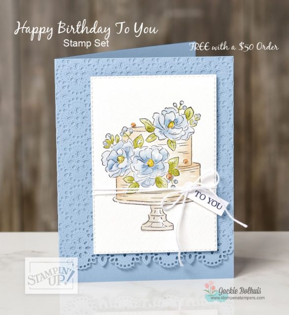 Sale-a-Bration-2020-Birthday-Card-Handmade-With-Cake-and-Flowers