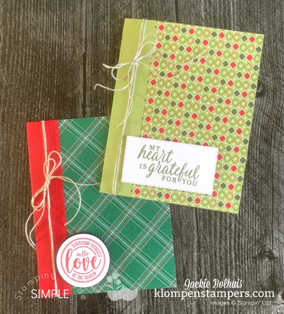 How to make easy cards for Christmas, as a thank you, thinking of you, birthday and more!