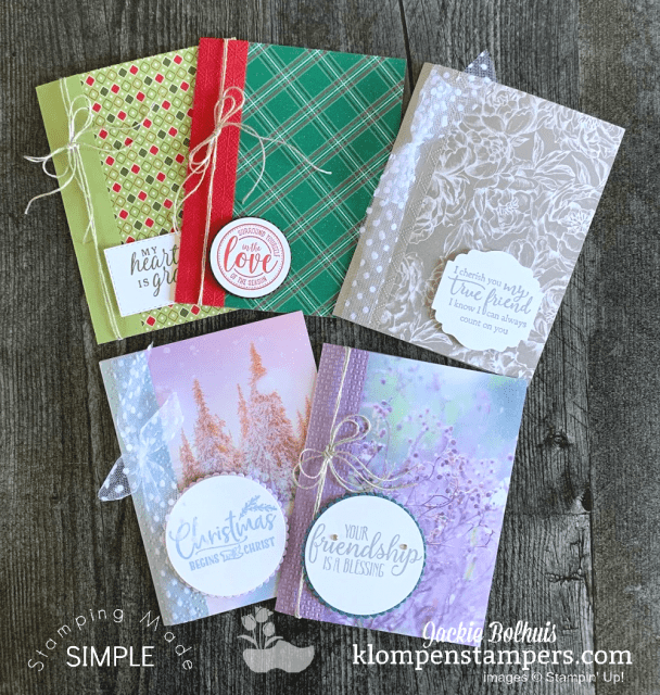 You can make easy cards fast but beautiful and with only a few supplies so you'll stay on budget.