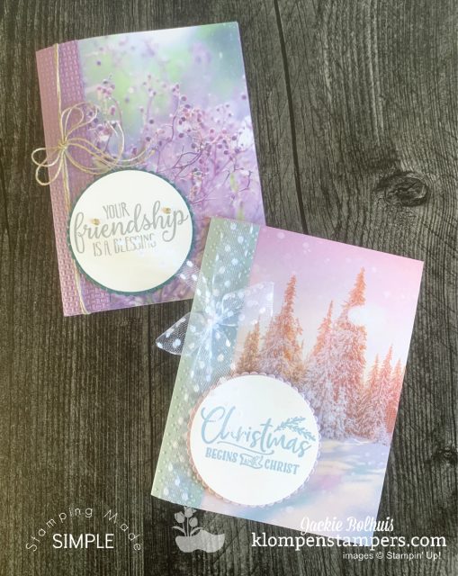 Part of what makes easy cards so simple is the beautiful designer series paper or scrapbook papers you can use.