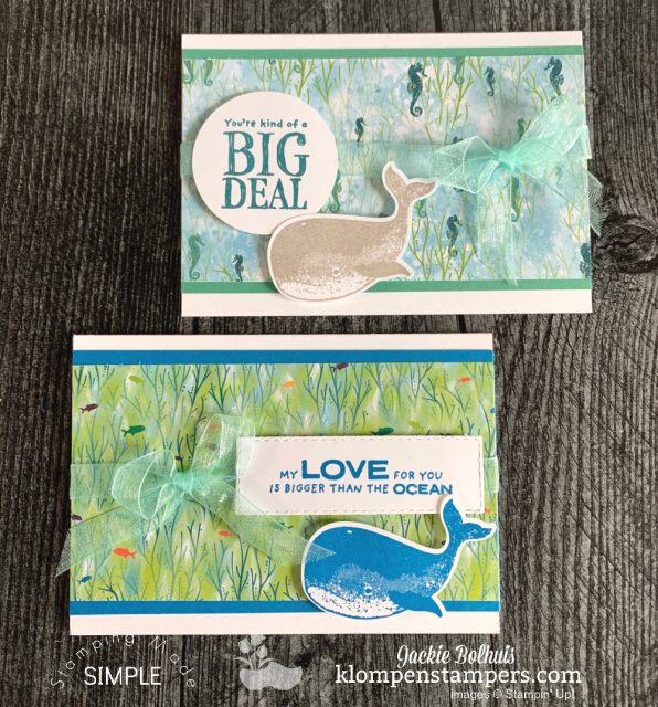 complete your note cards with some pretty matching ribbon.