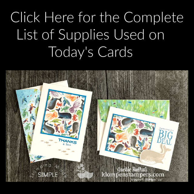 Click here for the supply list on these gift giving note cards