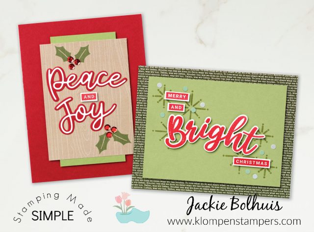You can make your own Christmas cards with peace, joy and light. 