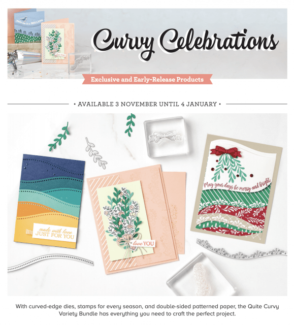 Don't miss the curvy celebrations exclusive early release products.